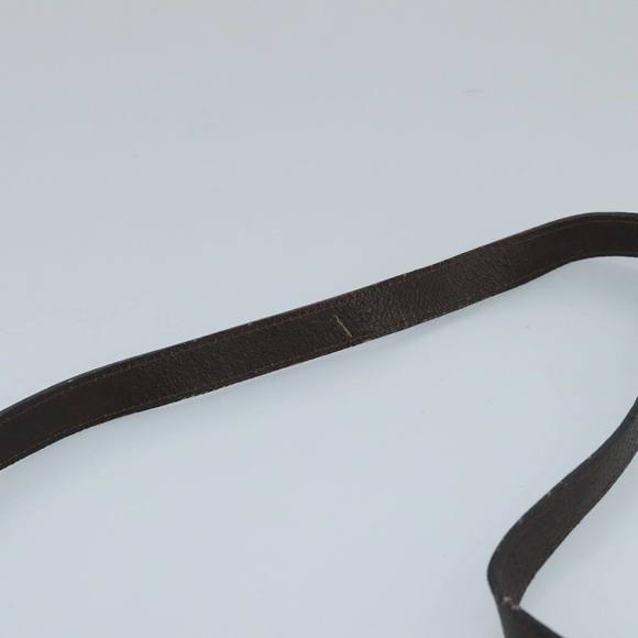 VALENTINO Shoulder Bag Leather Brown Gold Auth ar12877 - Picture 8 of 16